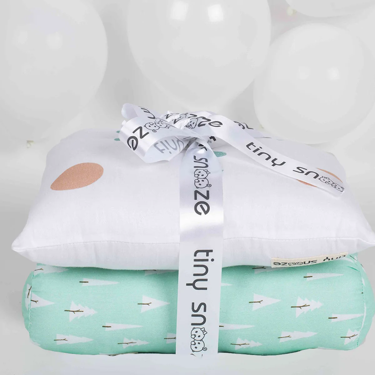 Tiny Snooze  organic pillow & bolsters- polar bear