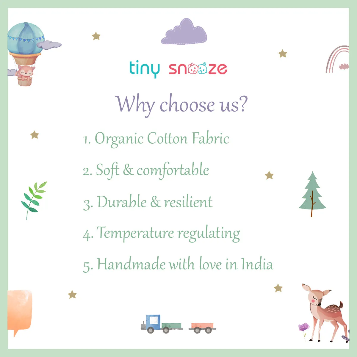 Tiny Snooze  organic U-pillow- prince
