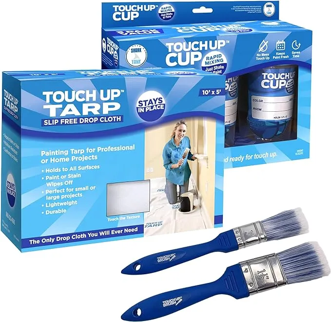 Touch Up™ 3-Cup, Tarp, and Brush Combo