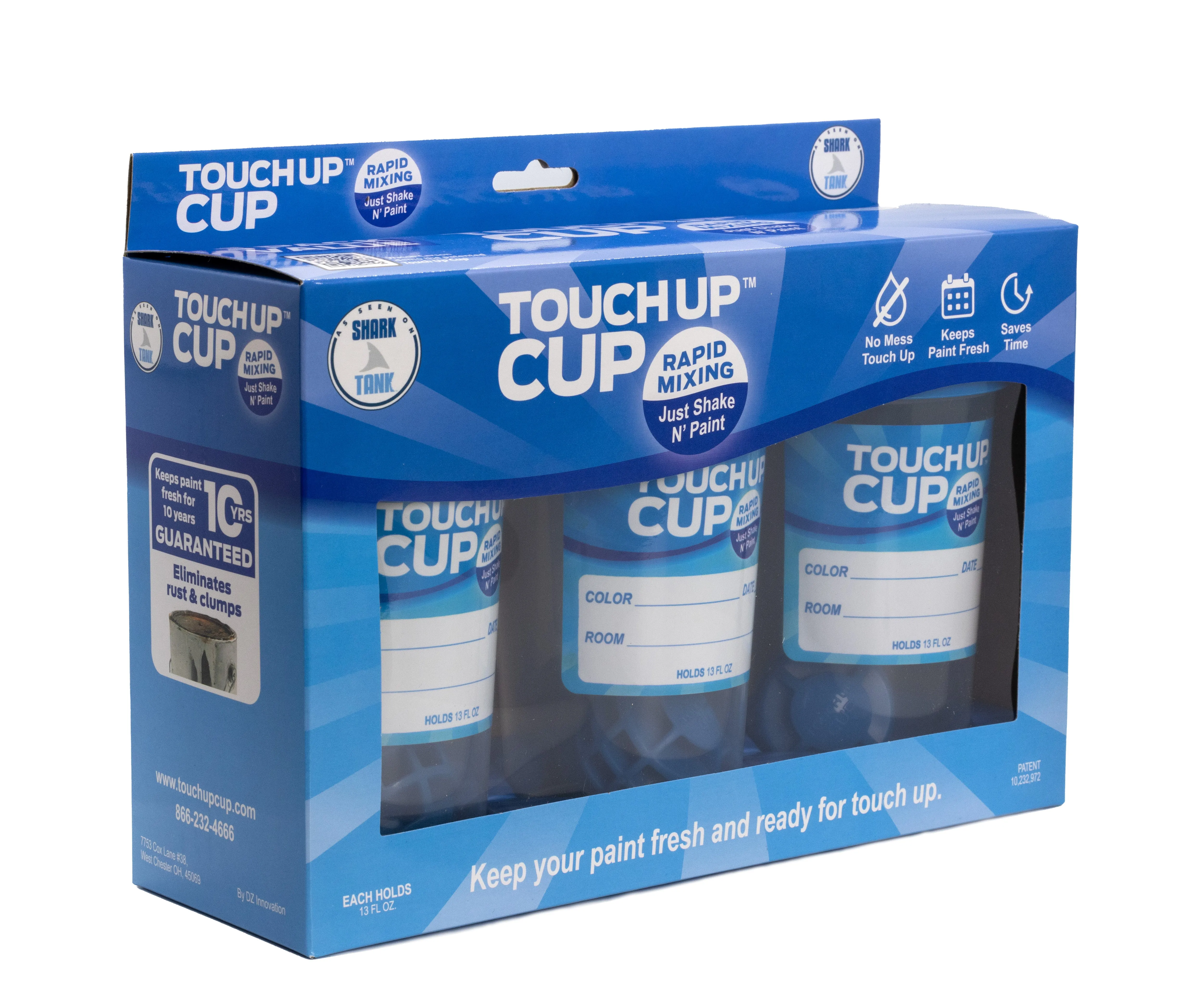 Touch Up™ 3-Cup, Tarp, and Brush Combo