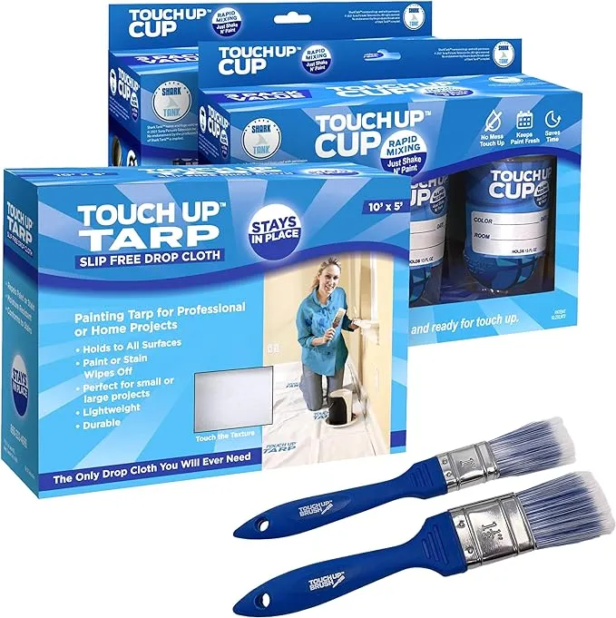Touch Up™ 6-Cup, Tarp, and Brush Combo