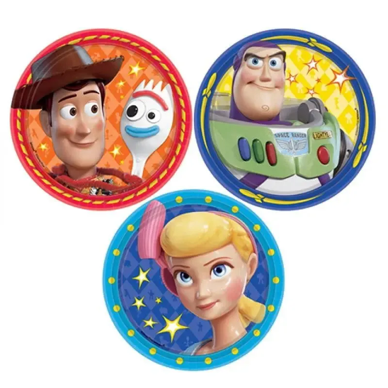 Toy Story 4 Plates - Lunch 8 Pkt