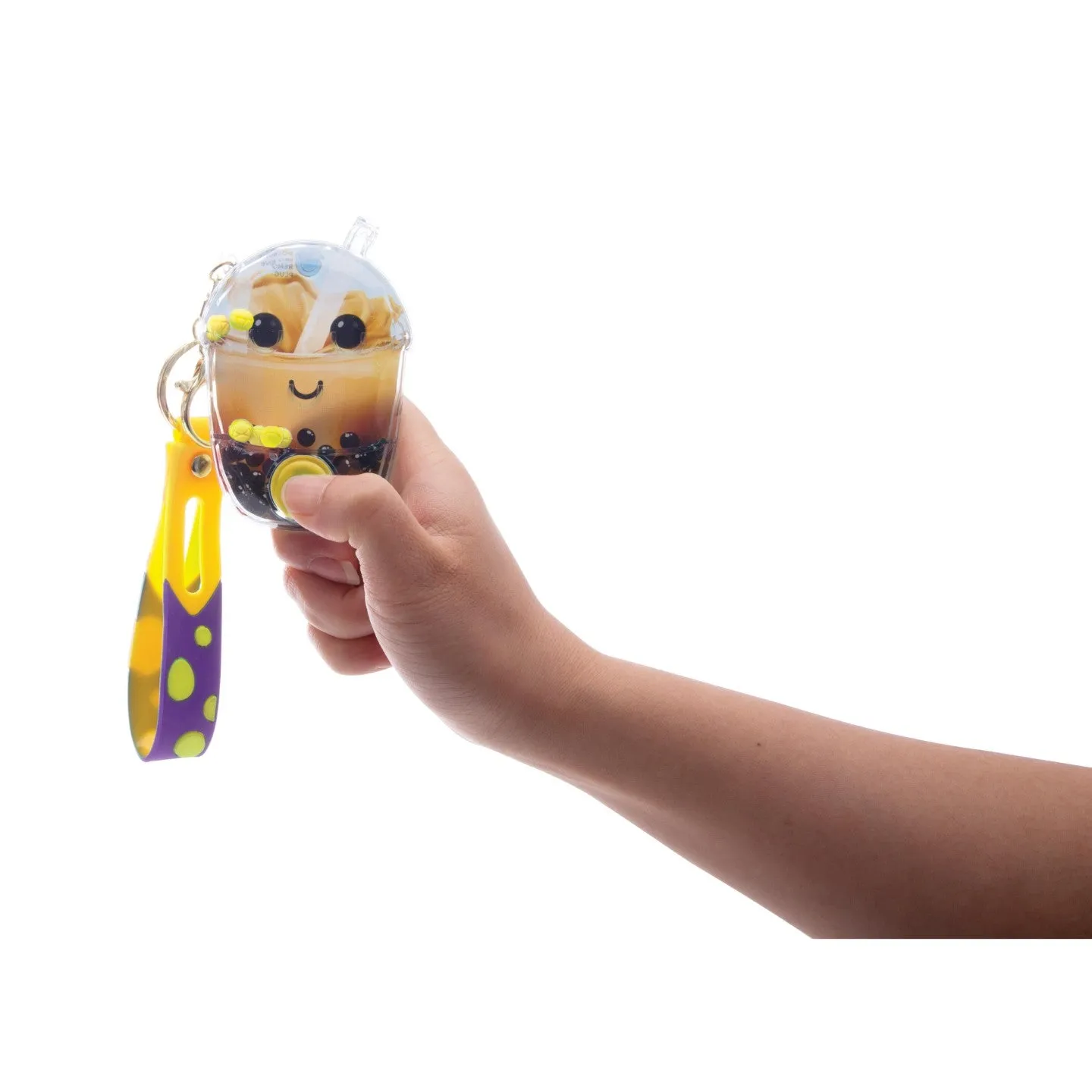 Water Filled Games Keychain Bubble Tea - Assorted