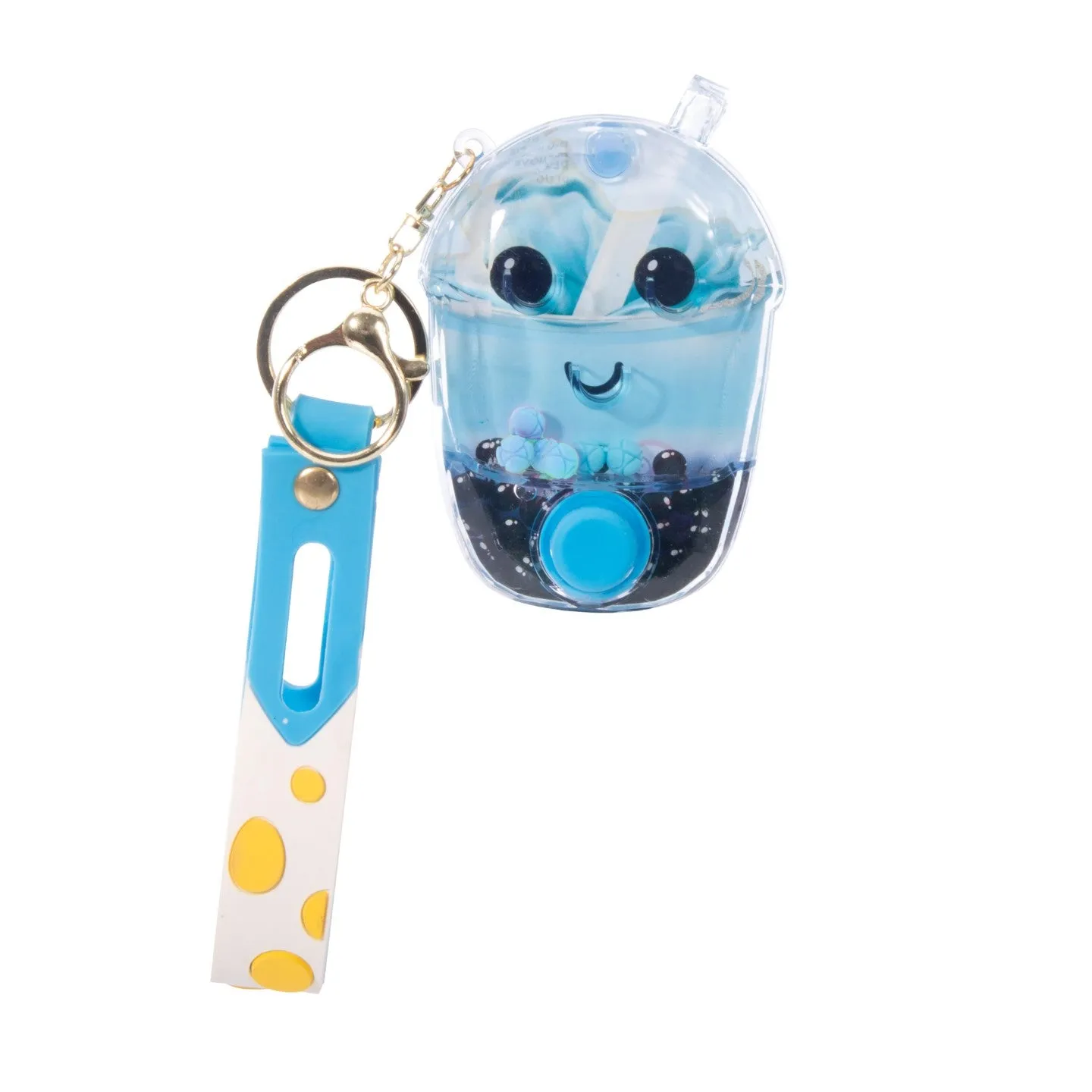 Water Filled Games Keychain Bubble Tea - Assorted