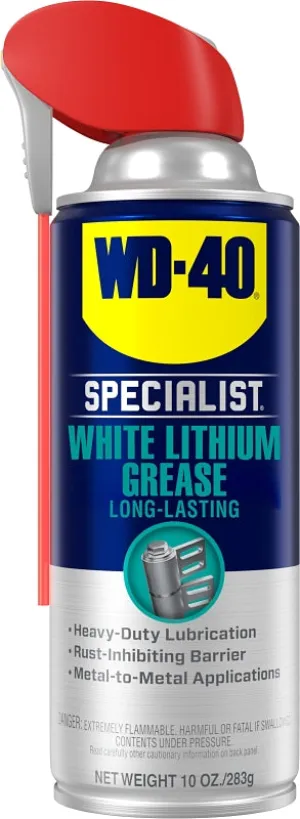 WD-40 Specialist 300615 Lithium Grease, 10 oz, Can, White :EA: QUANTITY: 1