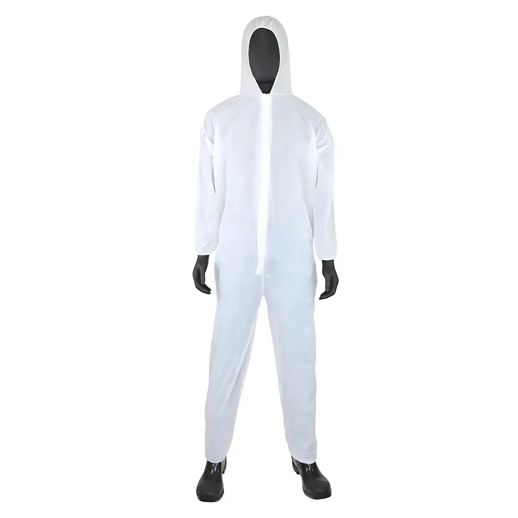 West Chester 3406/M PE Laminate Coverall Hood with Elastic Wrist & Ankle, 47 gsm