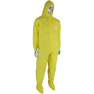 West Chester 3679B/M PosiWear UB Plus Coverall with Elastic Wrist & Ankle, Attached Hood & Boot 82 gsm