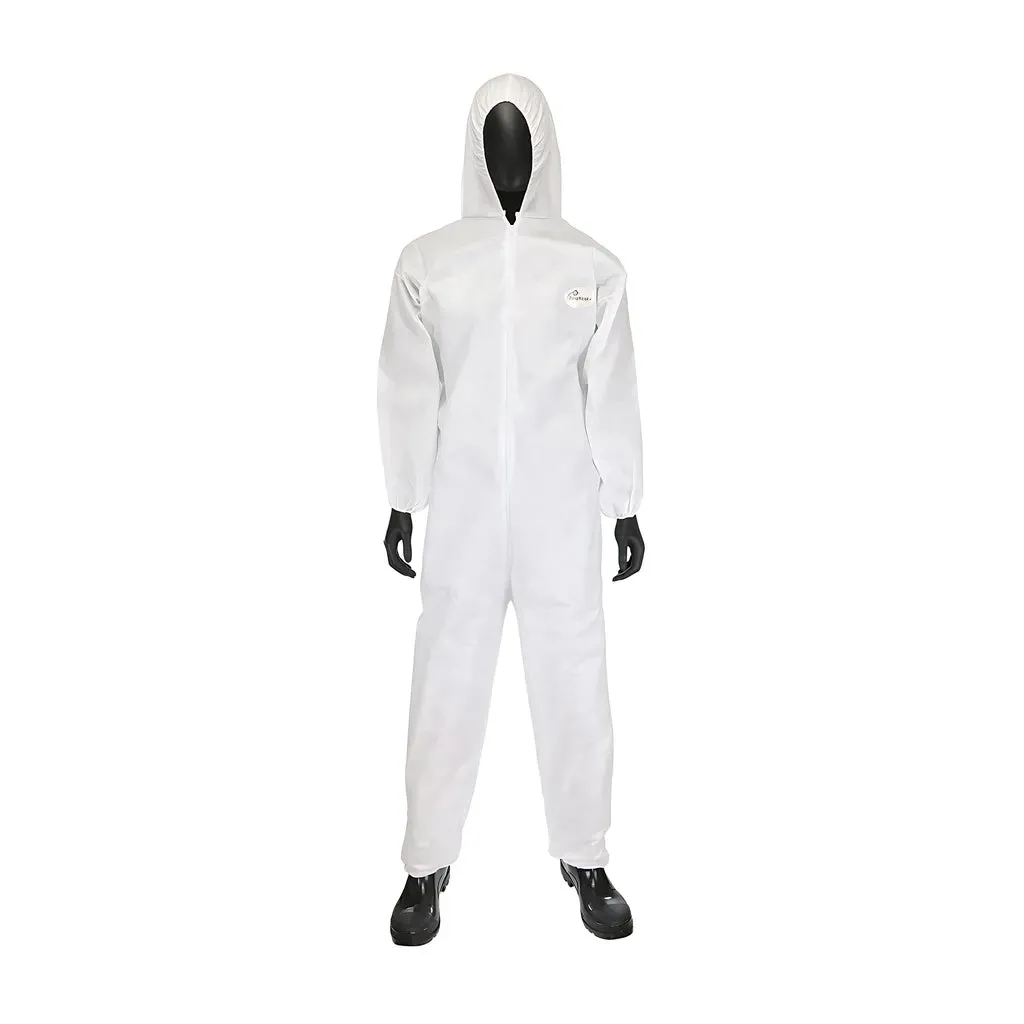 West Chester C3806/XXXXXL PosiWear M3 Coverall with Hood, Elastic Wrists & Ankles 50 gsm