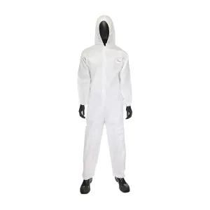 West Chester C3806/XXXXXL PosiWear M3 Coverall with Hood, Elastic Wrists & Ankles 50 gsm