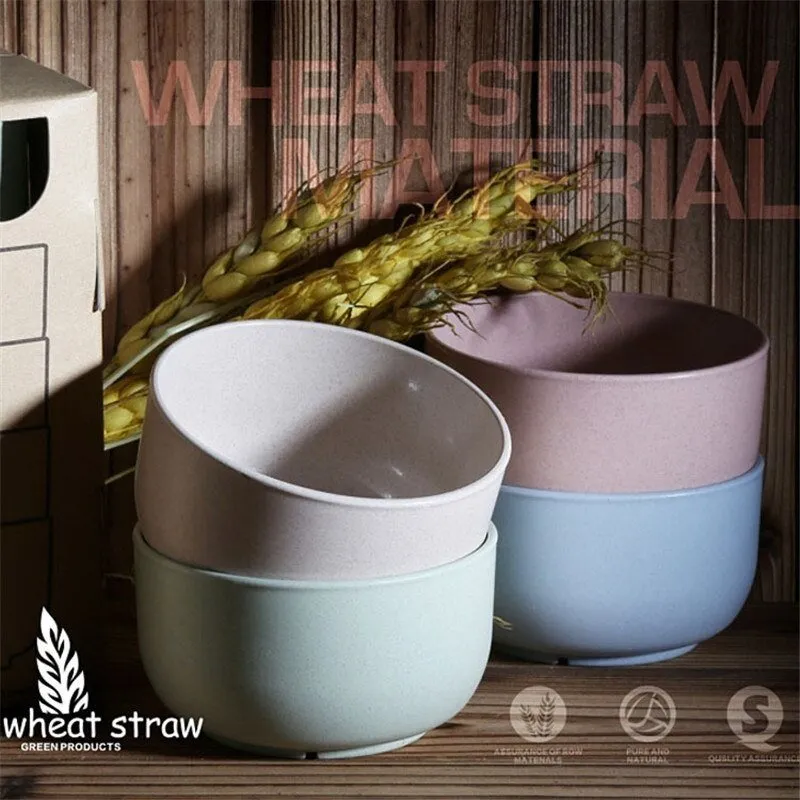 Wheat Straw Bowl Tableware Plates