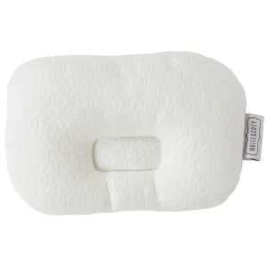 White & Grey Bamboo Cushioned Baby Pillow - Heart