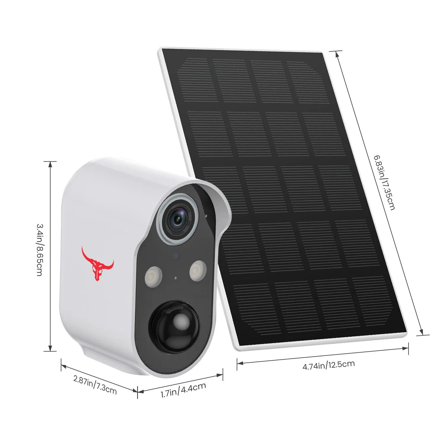 Wireless Security Camera with Solar Panels