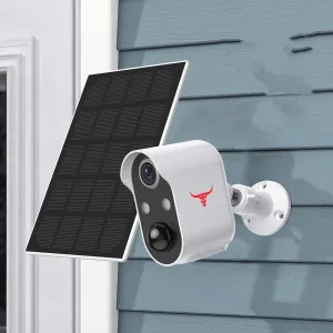 Wireless Security Camera with Solar Panels