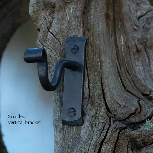 Wrought Iron Bay Window Pole with Shepherd's Crooks