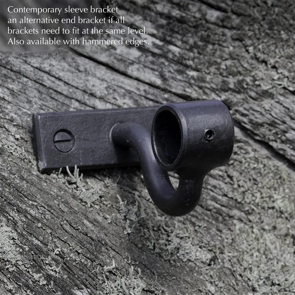 Wrought Iron Bay Window Pole with Shepherd's Crooks